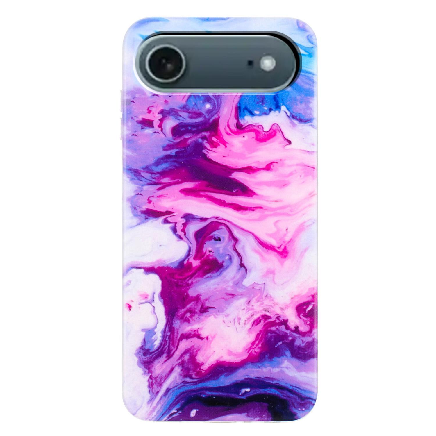 

For iPhone Air Case Marble Pattern Painted TPU Phone Back Cover E