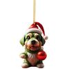 Grinch Stole Christ Green Puppy Pattern Acrylic Pendant Christmas Decor Prop For Christmas Travel