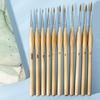 11Pcs Detail Paint Brushes Set for Art Painting Miniature Brush for Acrylic Watercolor Gouache Oil and Face Painting