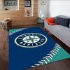 Mariners Team Logo  Carpet, Kitchen Rugs, Yoga Mat, Non-Slip Mats, Rug for Bathroom, Living Room Bedroom, Camping Rugs Christmas Gift