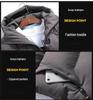 Men's Hooded Cotton-Padded Jacket for Autumn/Winter - Thick, Solid Color, Large Size Casual Wear