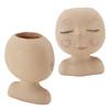Face Planter Pot Resin Fade Proof Cute with Drainage Hole Head Succulent Pot for Decoration Type 3