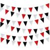 Bandierine Triangolari in Lino Giallo Degradé da 5 Metri (18 pezzi) per Decorazioni di Matrimonio, Festa o Compleanno