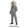 Unterwelt-Meister Beetlejuice Lydia Halloween Kostüm Mit Gestreiftem Polyester Für Kinder Und Erwachsene