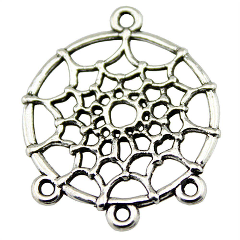 

6 шт. разъем ювелирных изделий для браслетов разъем Шарм разъем «Ловец снов» 34x28 мм B12699 античный серебряного