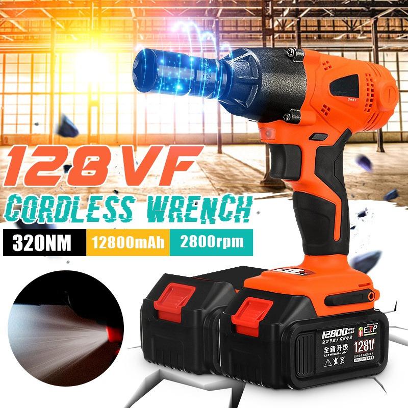 2800rpm Brushless Cordless Electric Impact Wrench Tool Rattle Gun Car Repairing LED
