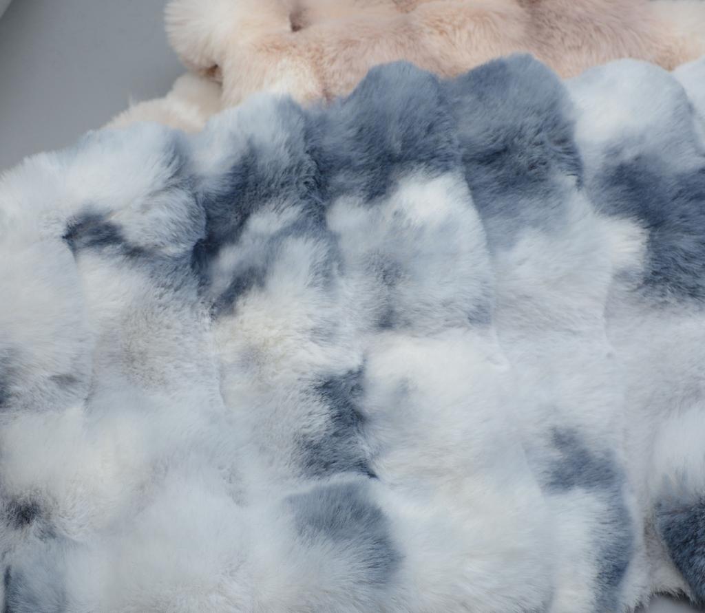 1yard Fantasy Tie Dye Bubble Rabbit Plush Fur Fabrics For Toy Doll Coat Vest Stage Cosplay DIY Newborn Photographic Fabric