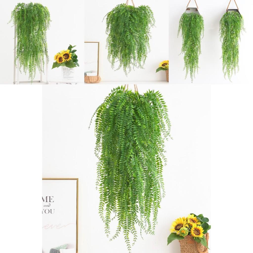 Fake Plant Wall Art With Plastic Ivy And Ferns For Indoor Home Decoration And Photography Props