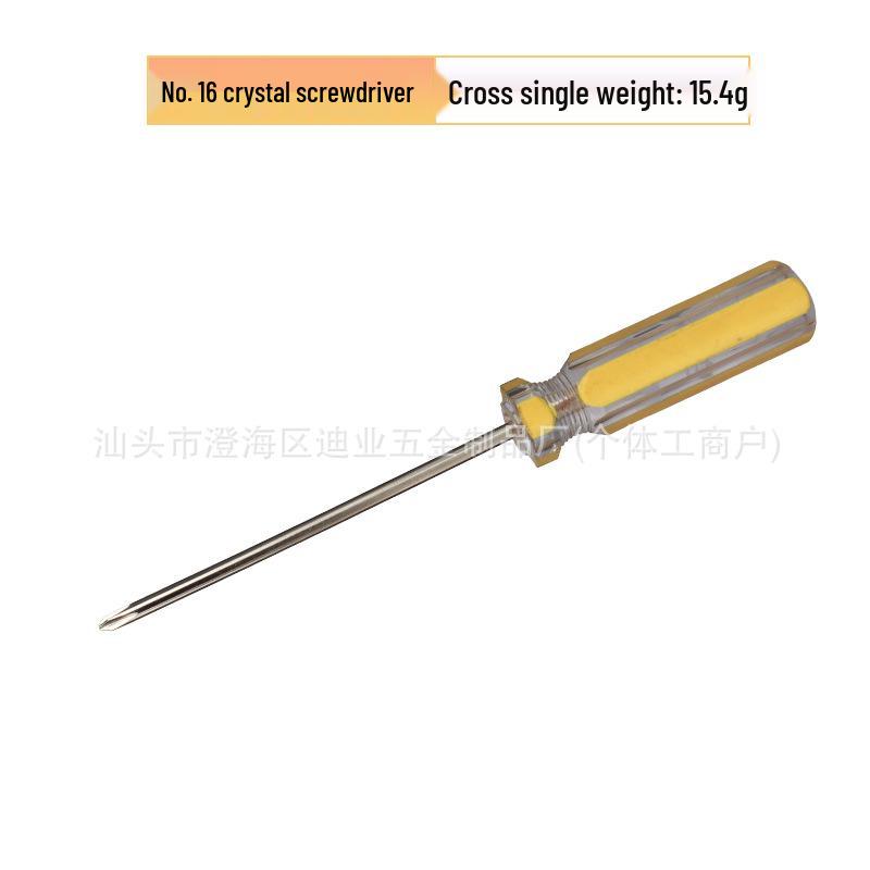 Size 16 Phillips/Flathead Screwdriver with Colored Handle & Magnetic Tip for Electrician and Automotive Repair