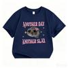 Another Oay Children Cartoon Print T-shirts Summer Girls Casual Fashion Kawaii Colorful Short Sleeve Tops Kids