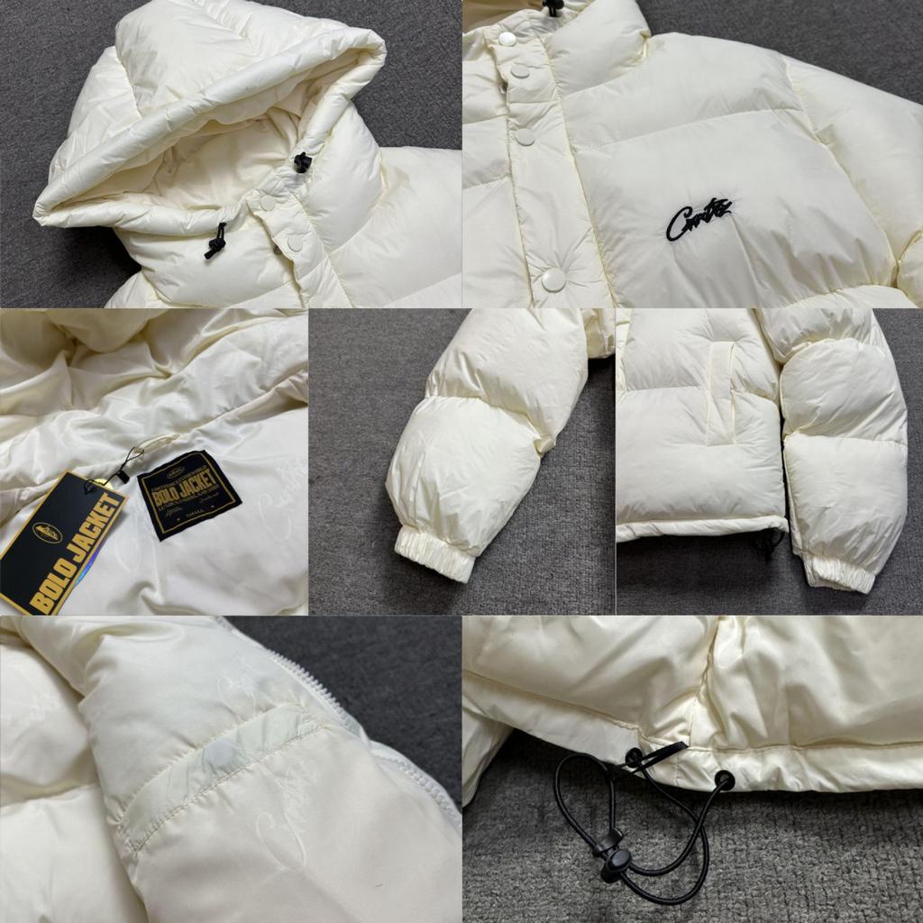 Korrigiert: Corteiz Alcatraz Hip Hop Kapuzenjacke aus Baumwolle mit gesticktem Schriftzug - Trendiger Amerikanischer Stil Mantel