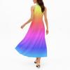 Women's Casual And Fashionable Round-neck  Sleeveless  Mid Length Dress
