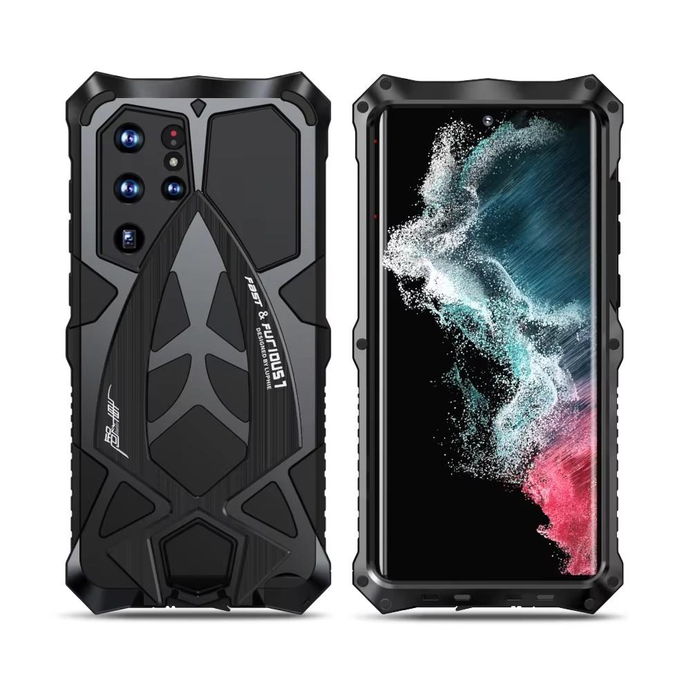

Luxury Metal Full Protect Armor Case for Samsung Galaxy S26 Ultra Phone Cover S24 S23 S22Ultra S25 S26Ultra 5G Shockproof Fundas For Galaxy S23 Ultra чёрный