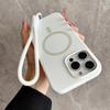 Coque Magnétique Originale en Silicone Liquide Pour iPhone 17Air 16 15 14 13 12 Pro Max Plus Magsafe Chargement Sans Fil Avec Housse Cordon