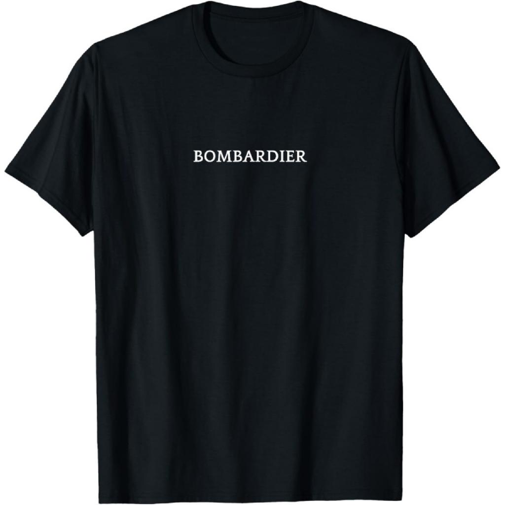 BOMBARDIER English Word Apparel T-Shirt