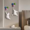 Resin Bear Animal Sculpture Nordic Creative Wall Balloon Wall Decor Pendant Living Room Children's Room Bedroom Wall Decorations
