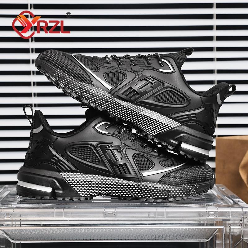 Men Summer Sports Sneakers Breathable Comfortable NonSlip YRZL Mens Shoes Walking Running Non Slip Male Sport Man