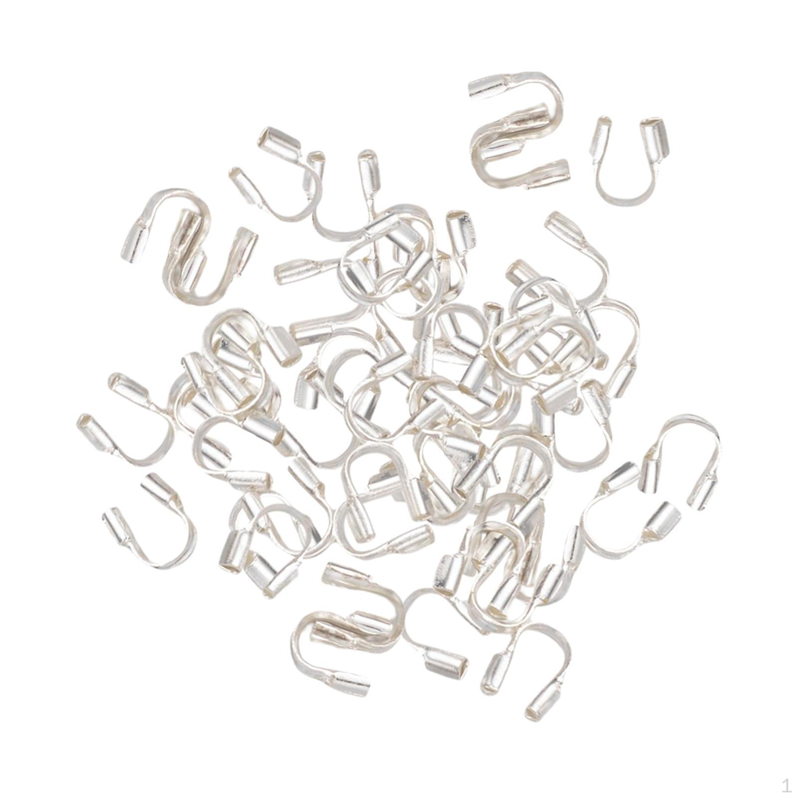 

Петли Проволока Кабель Защитник Бисероплетение Аксессуары для Изготовления Ювелирных Изделий, Ножной Браслет, Серьги, SIlver