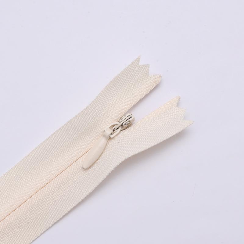 Color No. 3 Nylon Closed-End Zipper for Cushions, Pillows, and Dresses - Home Textiles & Clothing Accessories