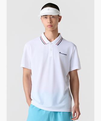 LECOQ Unicorn Tricot Pique Regular Fit Polo Shirt - White (Qq223Tts52) (B Type)