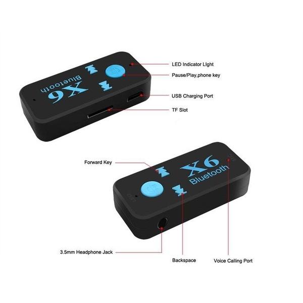 Nový mini adaptér bezdrátového Bluetooth přijímače do auta pro sluchátka s adaptérem audio přijímače MP3