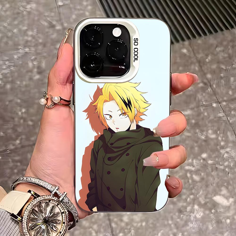 

My Hero Academia Kaminari Denki Phone Case For IPhone 17 Pro Max 16 Pro Max 15 14 13 11 12 Mini Xs X Xr 7 8 Plus Se Color Silver iPhone17 Pro