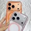 Custodia Morbida in Silicone Trasparente con Paraurti per iPhone 17 Air 16 16E 15 14 Plus 13 12 11 Pro Max Per Magsafe Cover Antiurto