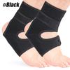 1/2Pcs Ankle Support Brace with Silicone Heel Pad, Adjustable Compression Sleeve Strap Wrap, Sprain, Arthritis