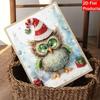 Frameless Pearl Painting Kit Festive Owl Aesthetic Wall Art DIY Sparkling Bead Canvas Room Decor Creative Craft