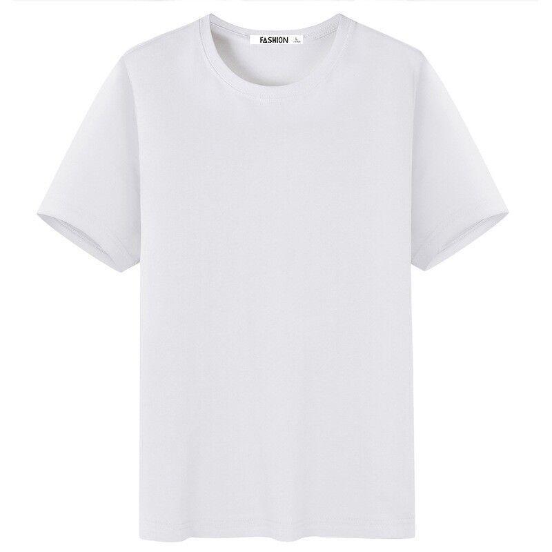 2022 Unisex Casual Solid Color Short-Sleeve T-Shirt In Black or White