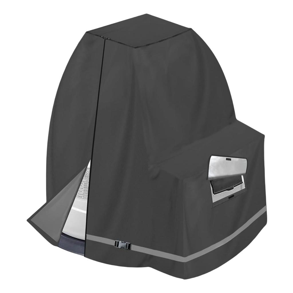 Weather Resistant Pool Pumps Cover Suitable For 30.9-40.9cm Sand Filters Tear Proof Fabric Zippered Access Panel Design