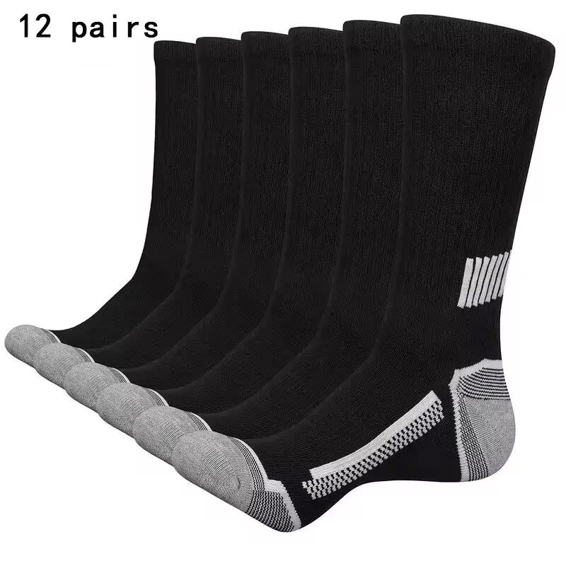 3/5/6/12 Paare Sportsocken, Schweißabsorbierend, Bequem und Atmungsaktiv, Geeignet für Basketballtraining