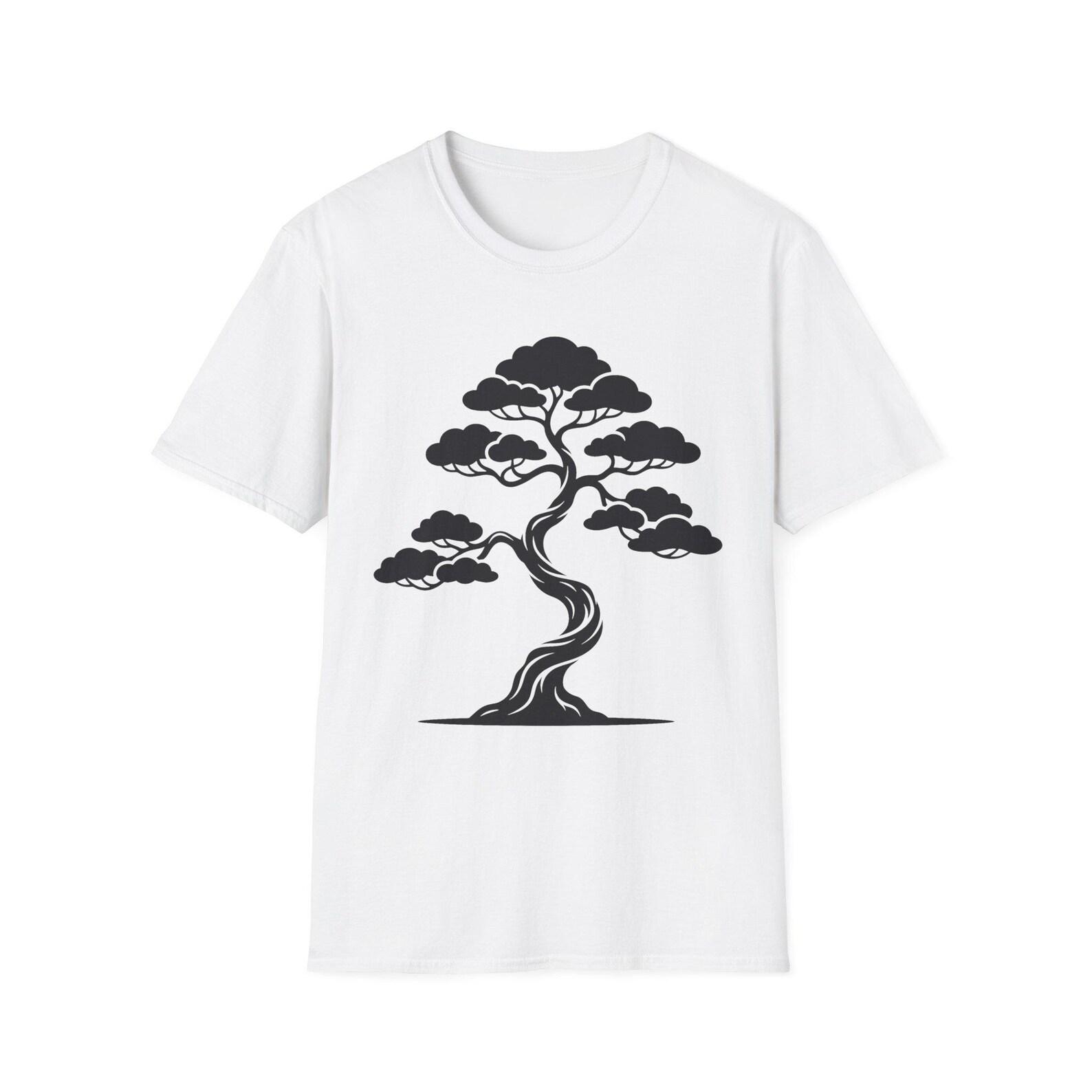 Bonsai Tree T-Shirt | Zen Minimalist Japanese Nature Tee | Meditation Mindfulness Gift 3XL