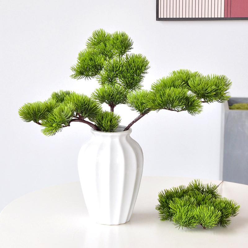 1Pc Wedding DIY Fake Pine Realistic Room Decor Christmas Decortion PVC Artificial Plant Artificial Pine Green Branch