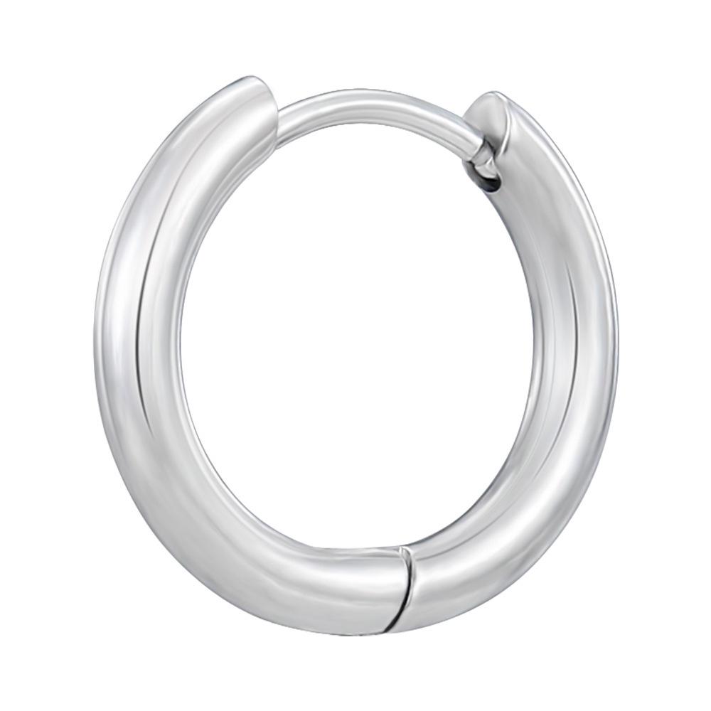Trendy Stainless Steel Earrings: Simple Ear Studs & Hoops with a High-End Feel