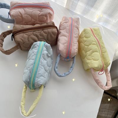 Eenvoud Bloemen Etui Mooie Bloemenpatroon Potlood Tas Zachte Hoge Capaciteit Briefpapier/make-up Borstel Opbergtas Student