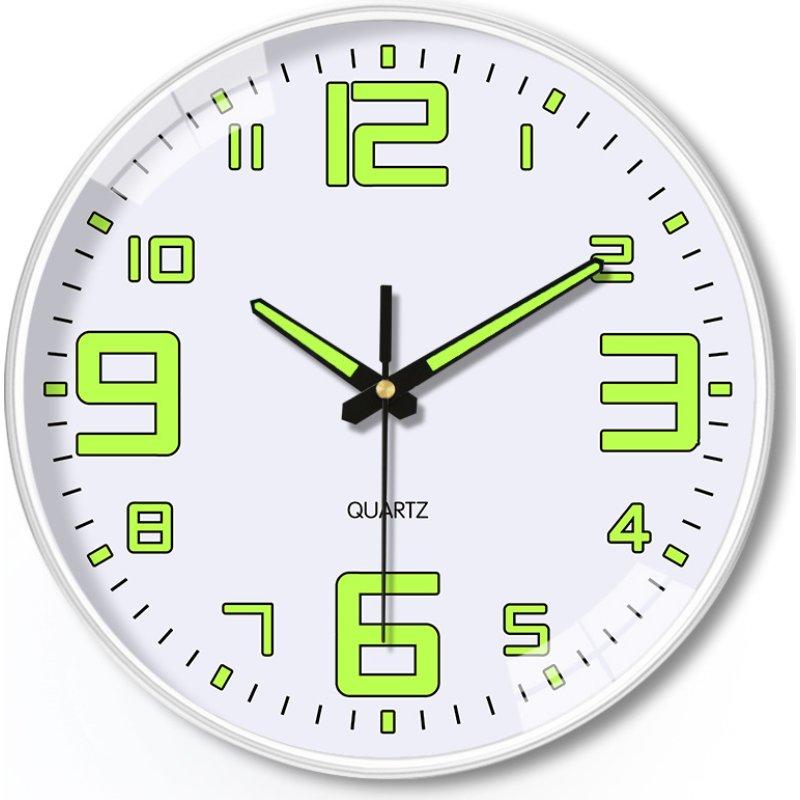 Digital Luminous Clock Home Living Room Decoration Clock Fashionable Silent Wall Mounted Electronic Clock Without Punching Holes