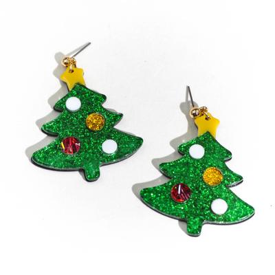 Women's Christmas Tree Stud Earrings: Cute, High-end, Festive Atmosphere