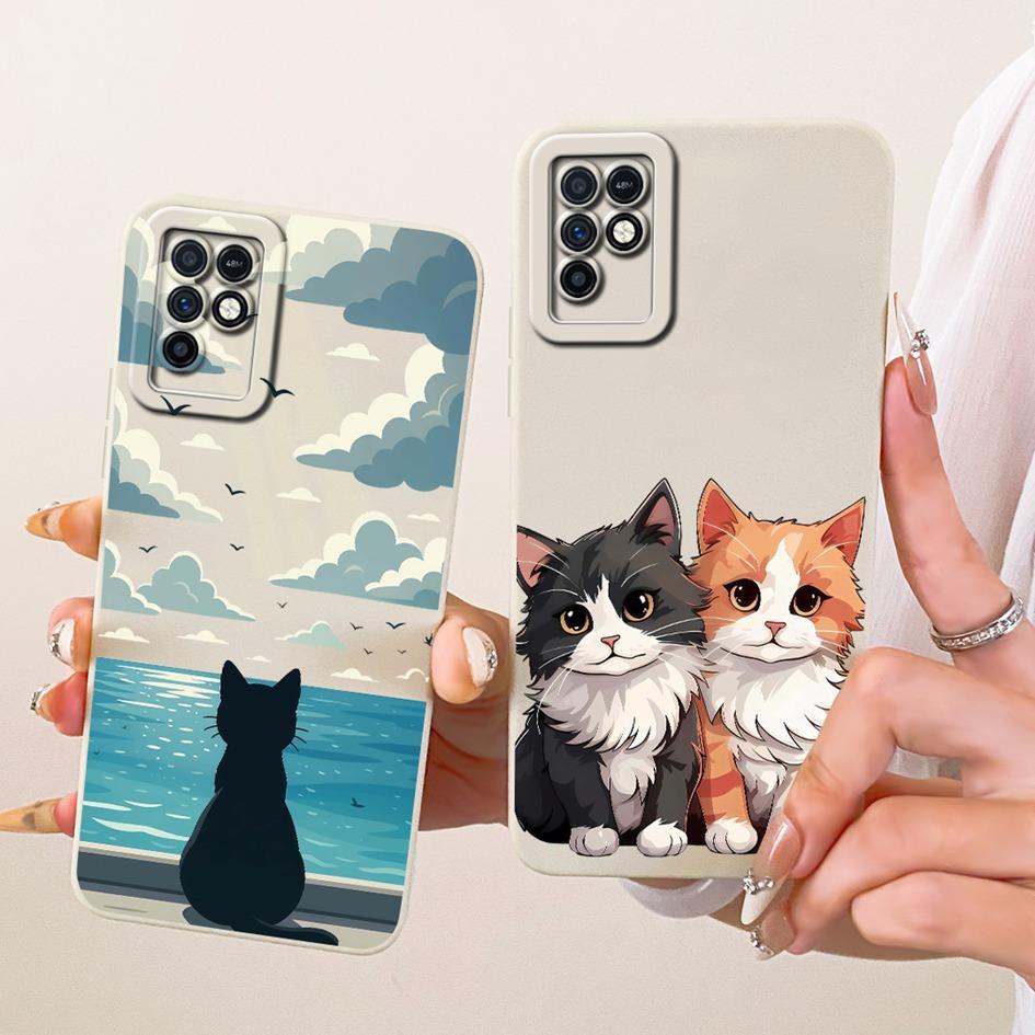 For Infinix Note 10 Case X693 Shockproof Silicone Cute Cartoon Cat Phone Cover For Infinix Note 10 Pro NFC X695 X695D X695C Capa