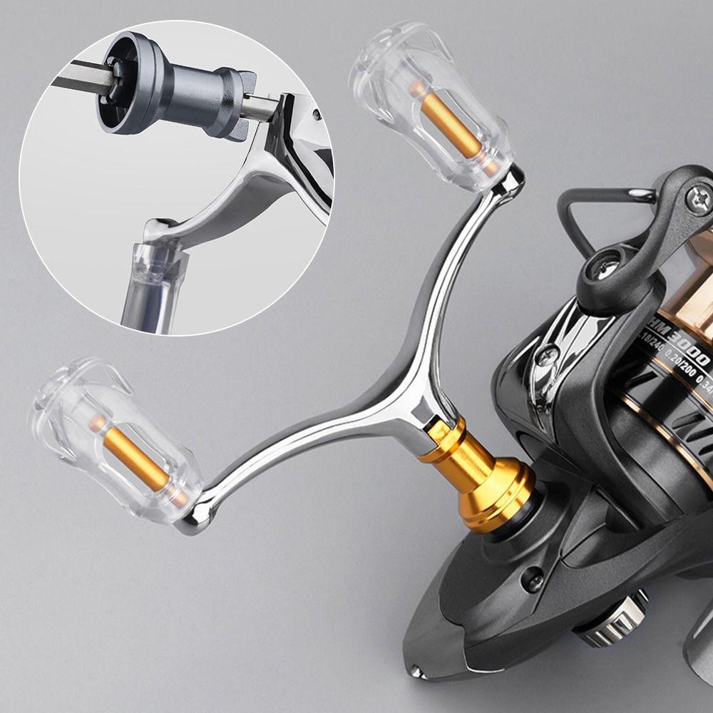 Aluminum Alloy Double Grip Handle Foldable Handlebar Replacement Reel For 1000-4000 Model