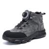 Drehknopf Sicherheitsstiefel Herren Damen Stahlkappe Sicherheit Arbeitsschuhe Durchstichsicher Schutz Arbeitssicherheitschuhe Größe 47 48
