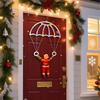 Christmas Parachute Light with Santa Claus 8 Mode Hanging Xmas Lamp for Roof Eave Porch Balcony Fence Tree Home Room Decor Light
