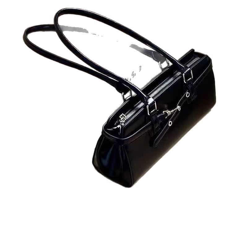 Retro Niche Single Shoulder Armpit Bag Women'S Trendy Fashion Simple Tote Bag Large Capacity Portable Commuter Bag