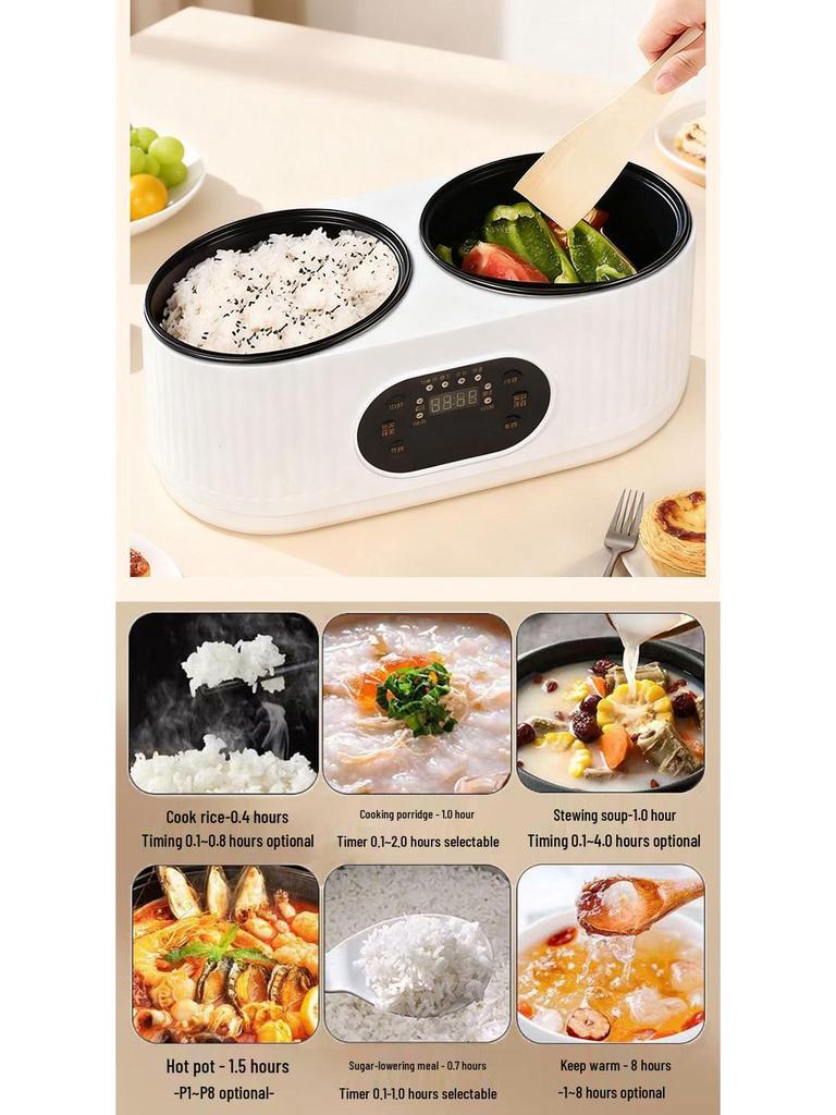 All-in-One Non-Stick Electric Cooker: Multifunctional Rice Cooker, Hot Pot, Frying Pan for Dorms