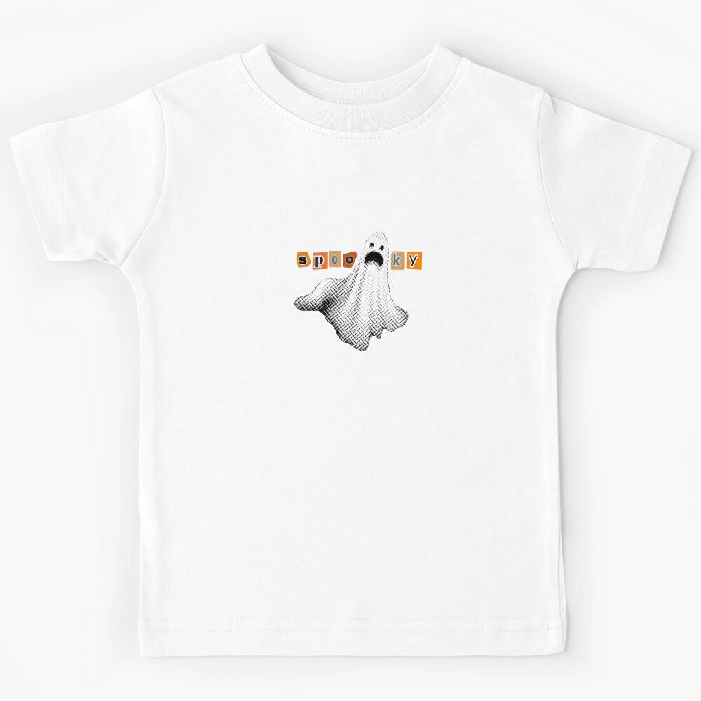 Spooky Ghost Halloween Graphic Kids T-Shirt 100