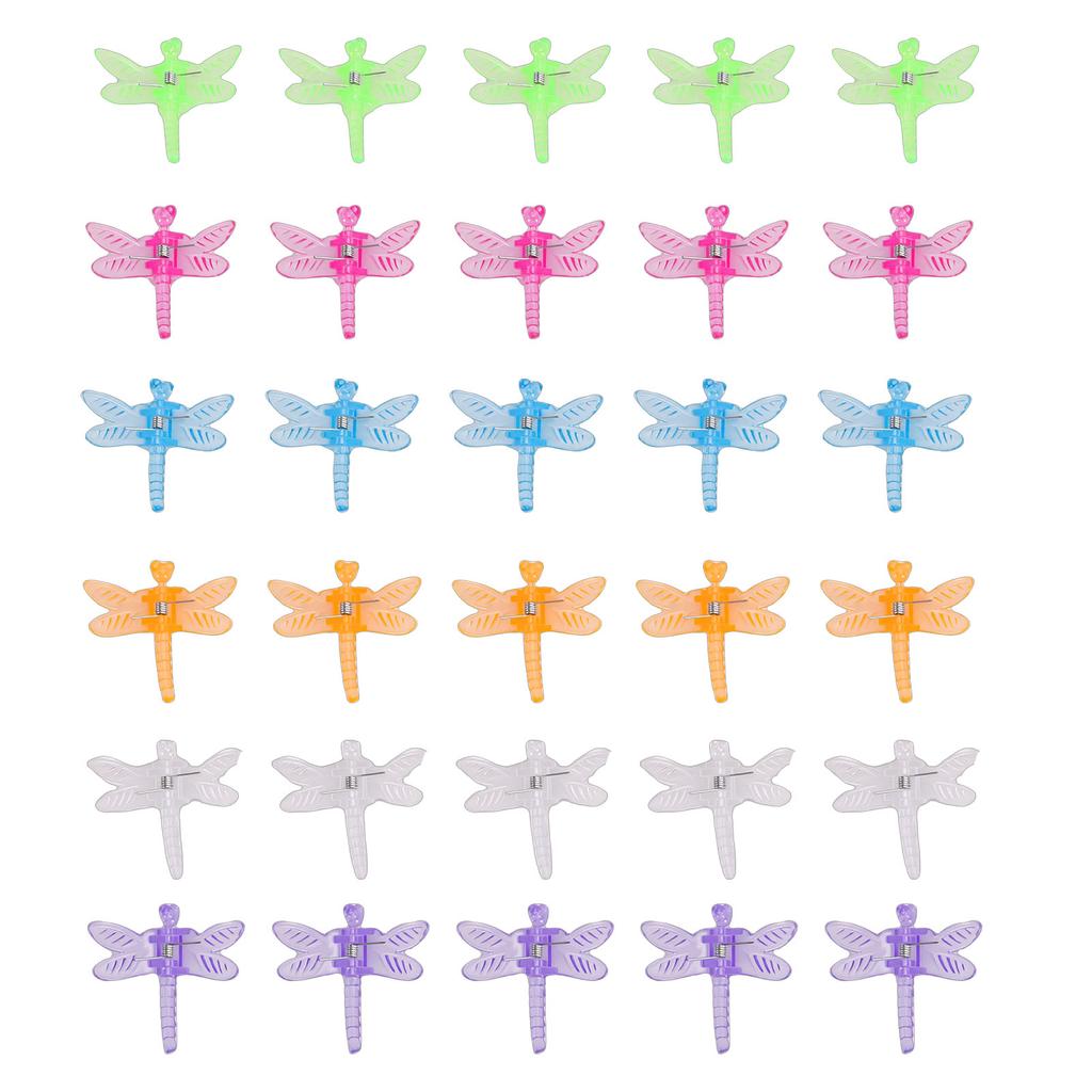 30 Piezas Clips para Plantas de Libélula Plástico Soporte para Orquídeas de Jardín Lindos Clips para Flores y Enredaderas para Soportar Tallos Enredaderas Multicolor