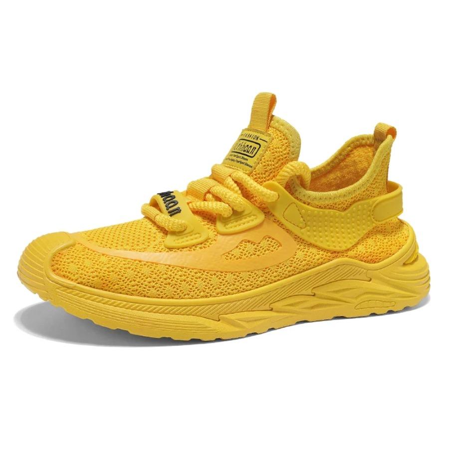 Men's Casual Sports Shoes with Woven Mesh, Breathable and Anti-slip Spring New Style of Youth Walking Loafers Training Shoes2025