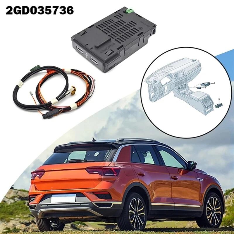 

2GD035736 Dual Charging Port Integrated Cable Quick Charge For Jetta For ID.6 For T-Cross For T-Roc Kit China Mainland