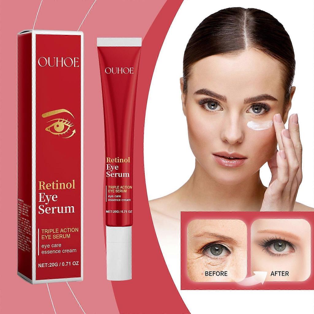 Limited time!!Ouhoe Triple-Effect Eye Serum - Reduces Fine Lines, Moisturizes The Eye Area, Firms And Elasticizes Skin, Eye Moisturizing Cream