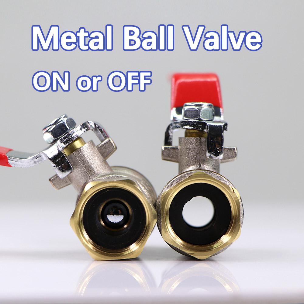Brass Ball Valve Water Tank Joint Adapter 16mm Quick Connector Garden Irrigation Aquarium Fish Tank 304 Stainless Steel Filter
